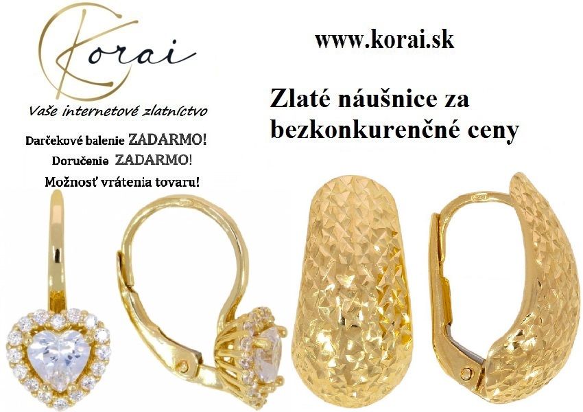 Zlaté náušnice Korai, fotka 1 z 4