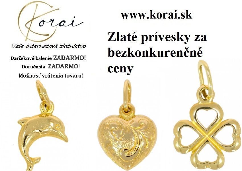 Zlaté prívesky Korai, fotka 1 z 5
