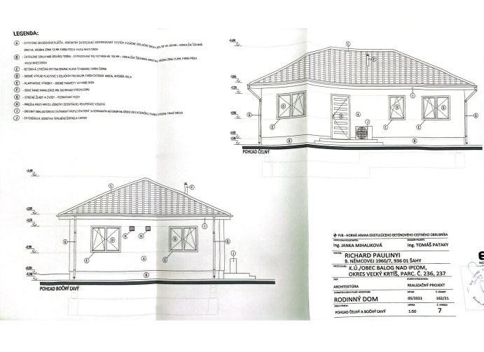 Na Predaj pozemok na výstavbu rodinného domu s projektom