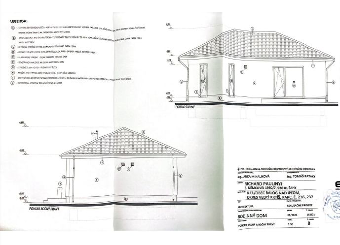 Na Predaj pozemok na výstavbu rodinného domu s projektom