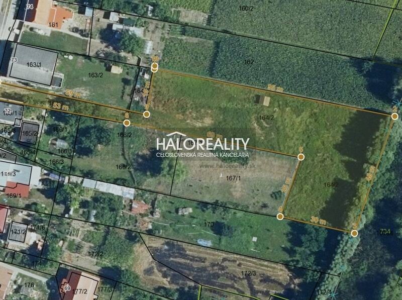 HALO reality - Predaj, pozemok pre rodinný dom 3157 m2 Dvorany na...