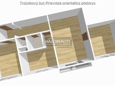 HALO reality - Predaj, trojizbový byt Prievidza, Staré Mesto - Prie...