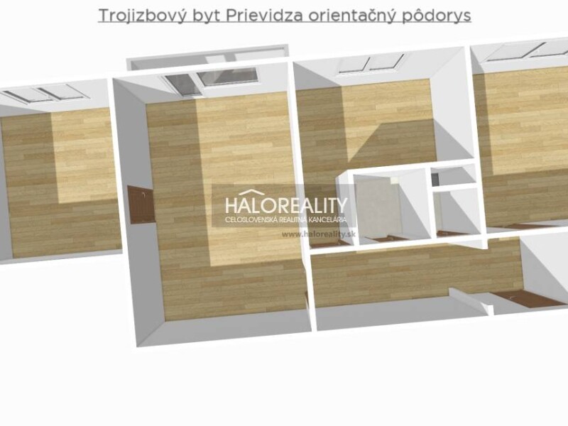 HALO reality - Predaj, trojizbový byt Prievidza, Staré Mesto - Prie...