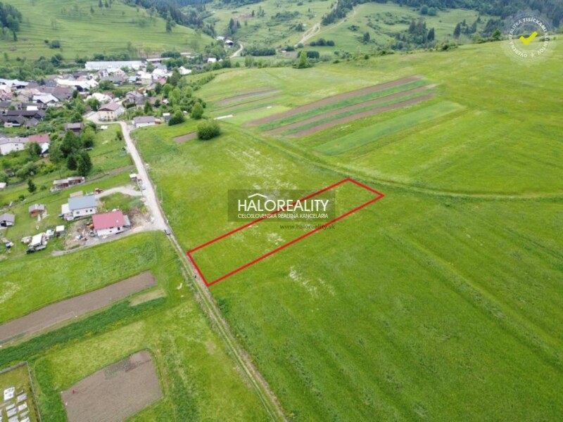 HALO reality - Predaj, pozemok pre rodinný dom 1435 m2 Nižná, čas...