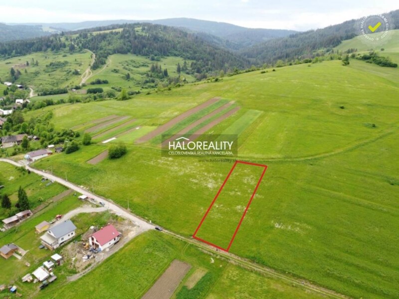 HALO reality - Predaj, pozemok pre rodinný dom 1435 m2 Nižná, čas...