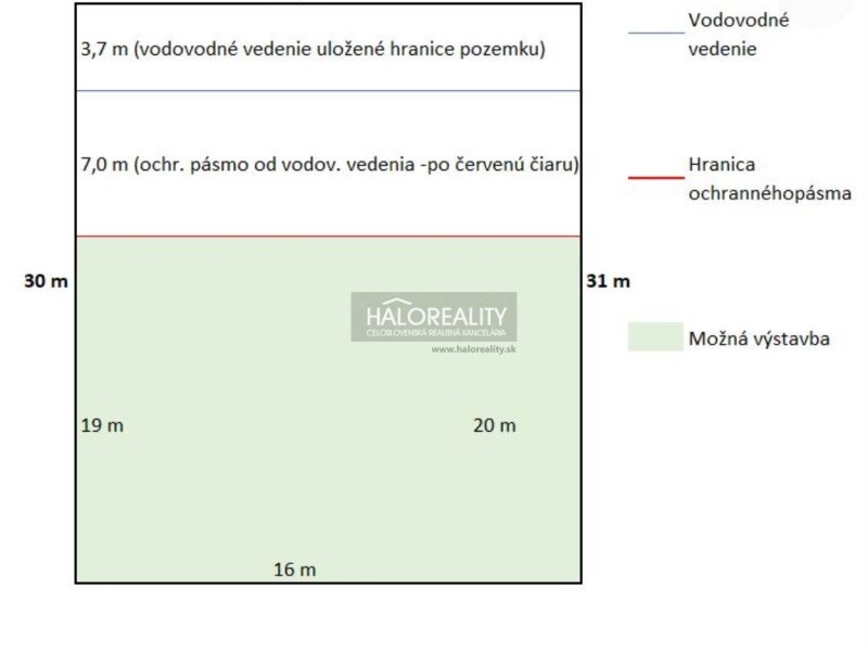 HALO reality - Predaj, pozemok pre rodinný dom 487 m2 Partizánske...